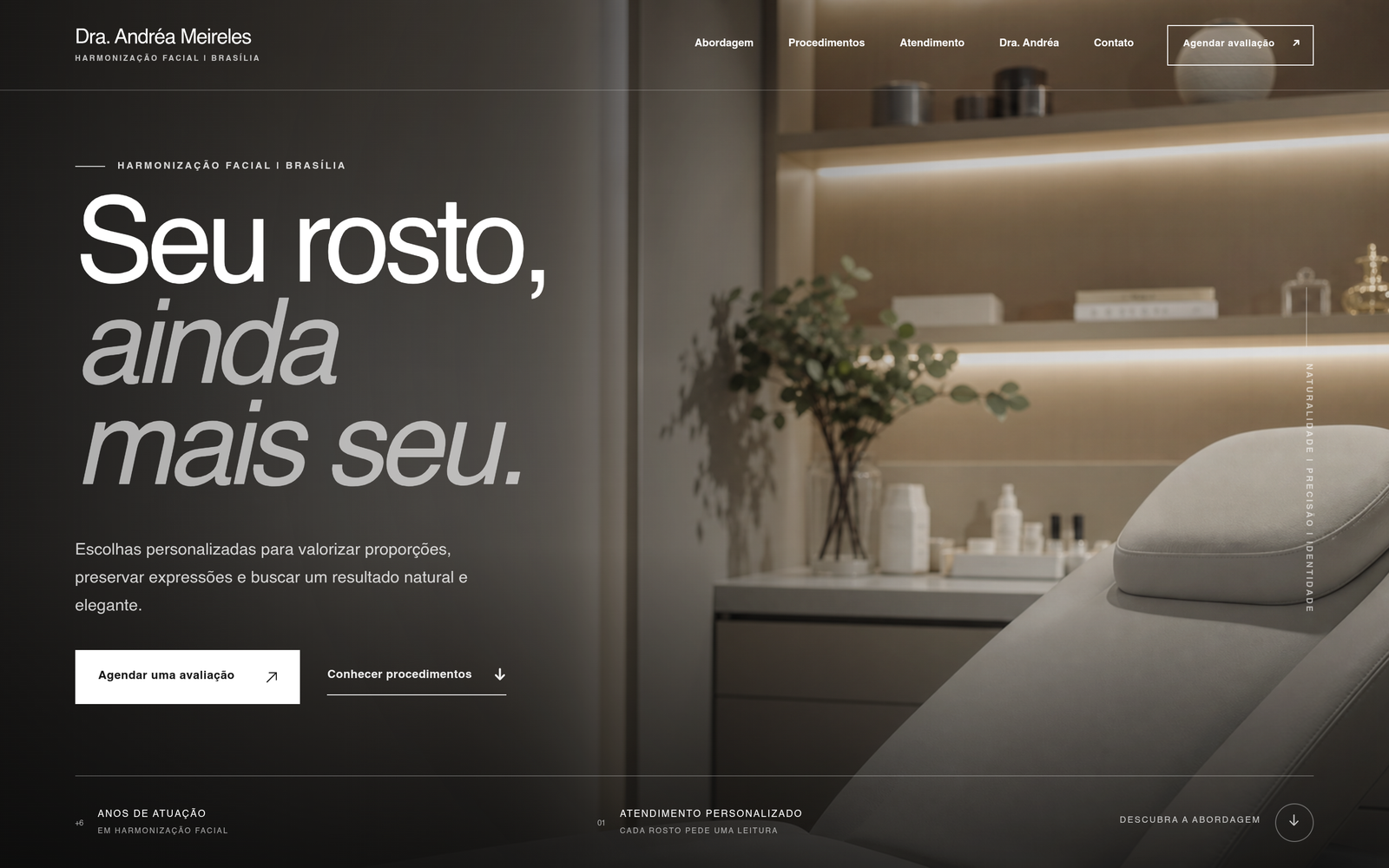 Dra. Andrea Meireles em desktop